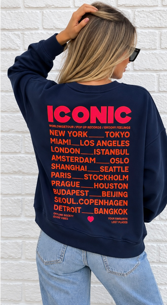 Sweat Iconic - bleu marine