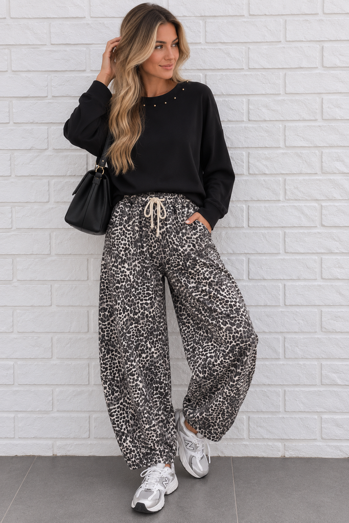Jogging Leopard - noir