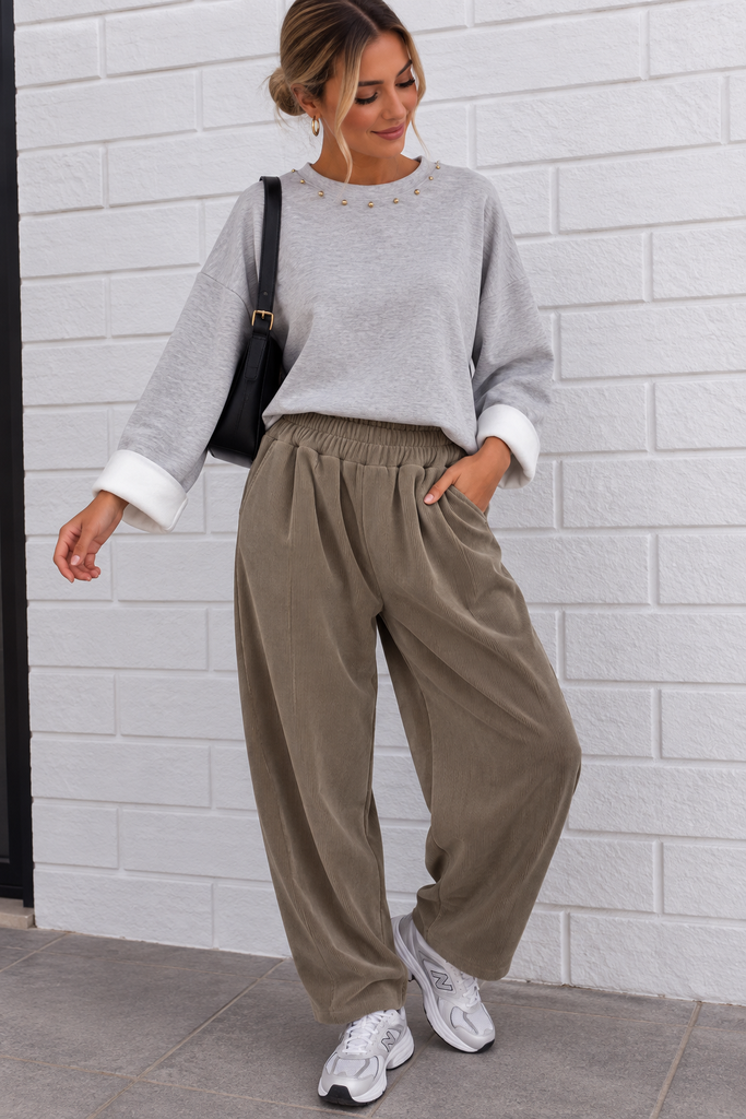 Pantalon Ambrine - taupe