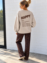 Sweat Happy - beige