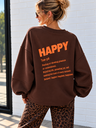 Sweat Happy - chocolat