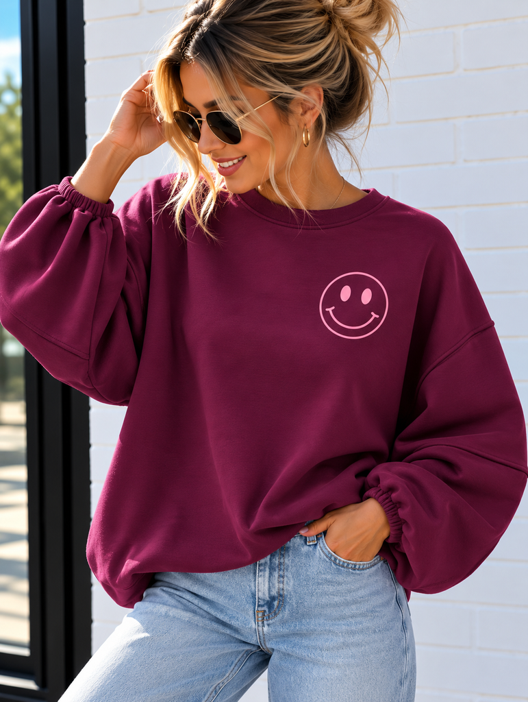 Sweat Happy - rose/magenta