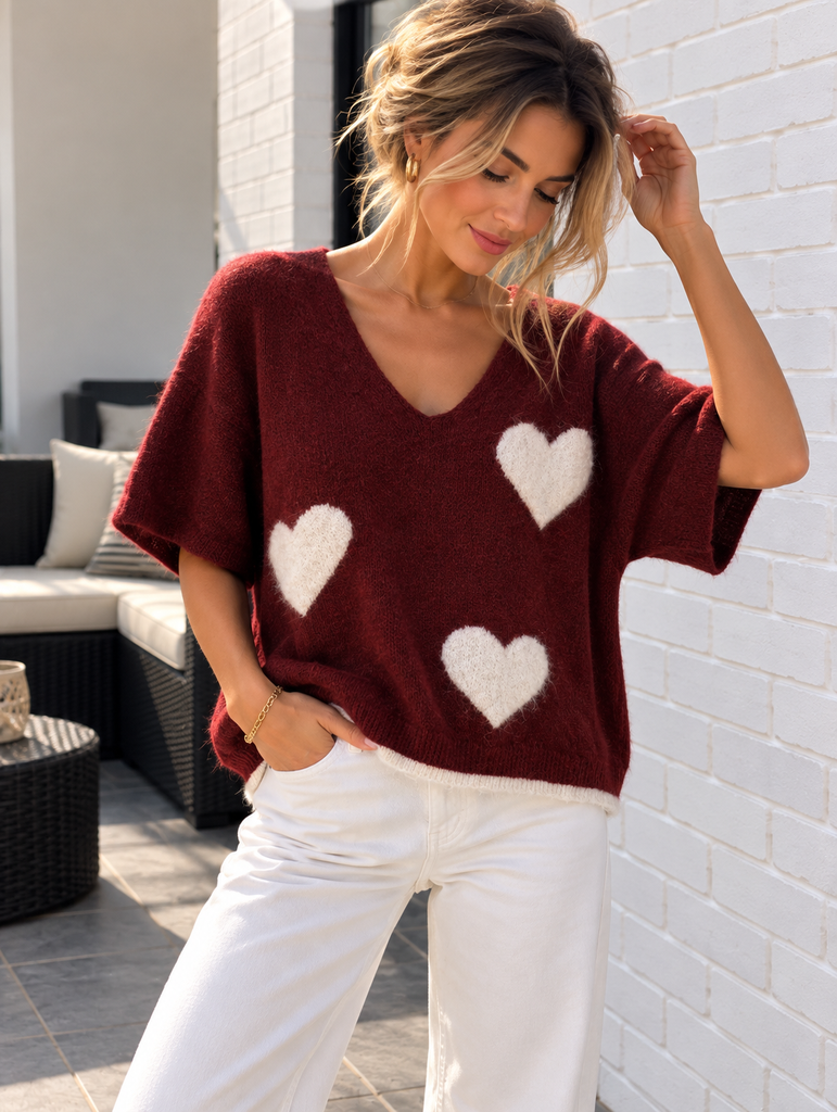 Pull Paola - bordeaux