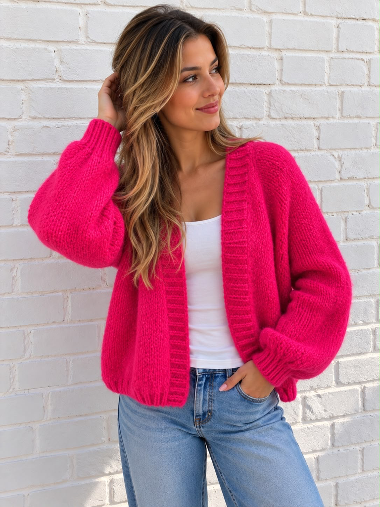 Gilet Eugenia - rose fluo