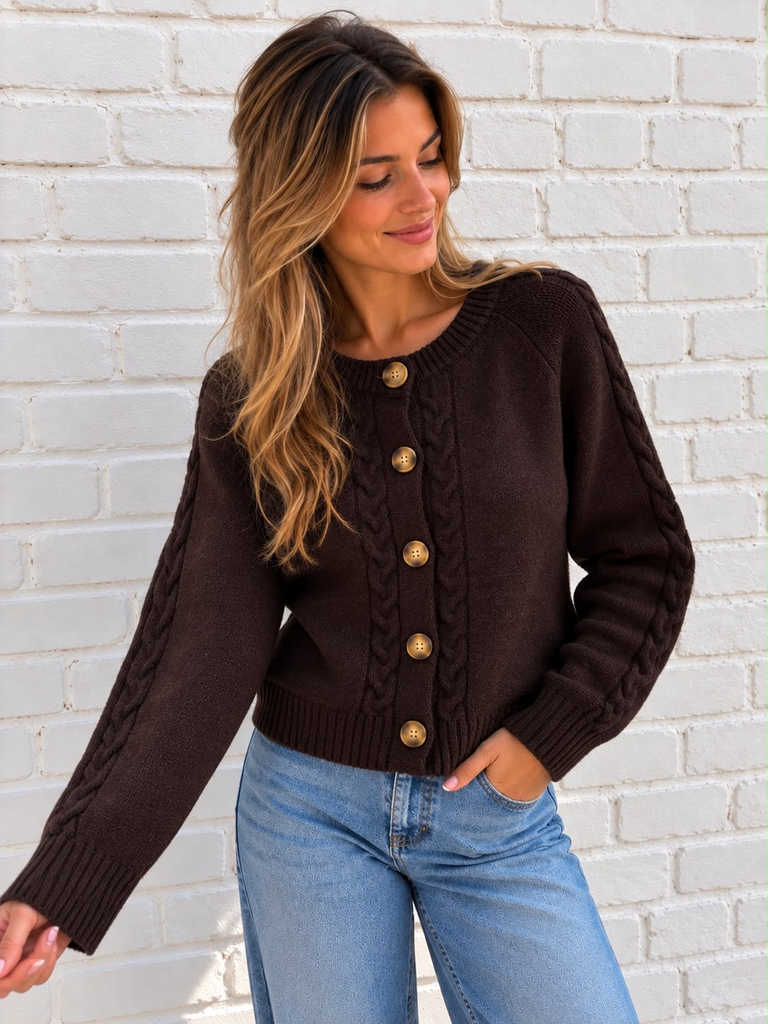 Gilet Giovanna - chocolat
