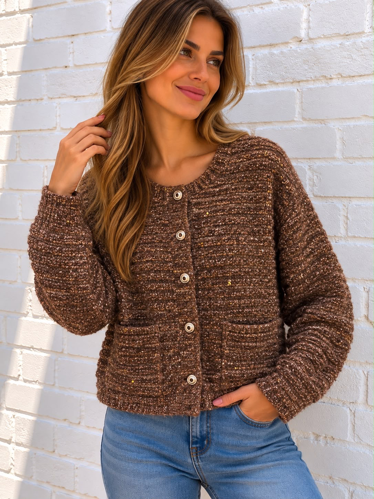 Veste Oriana - chocolat