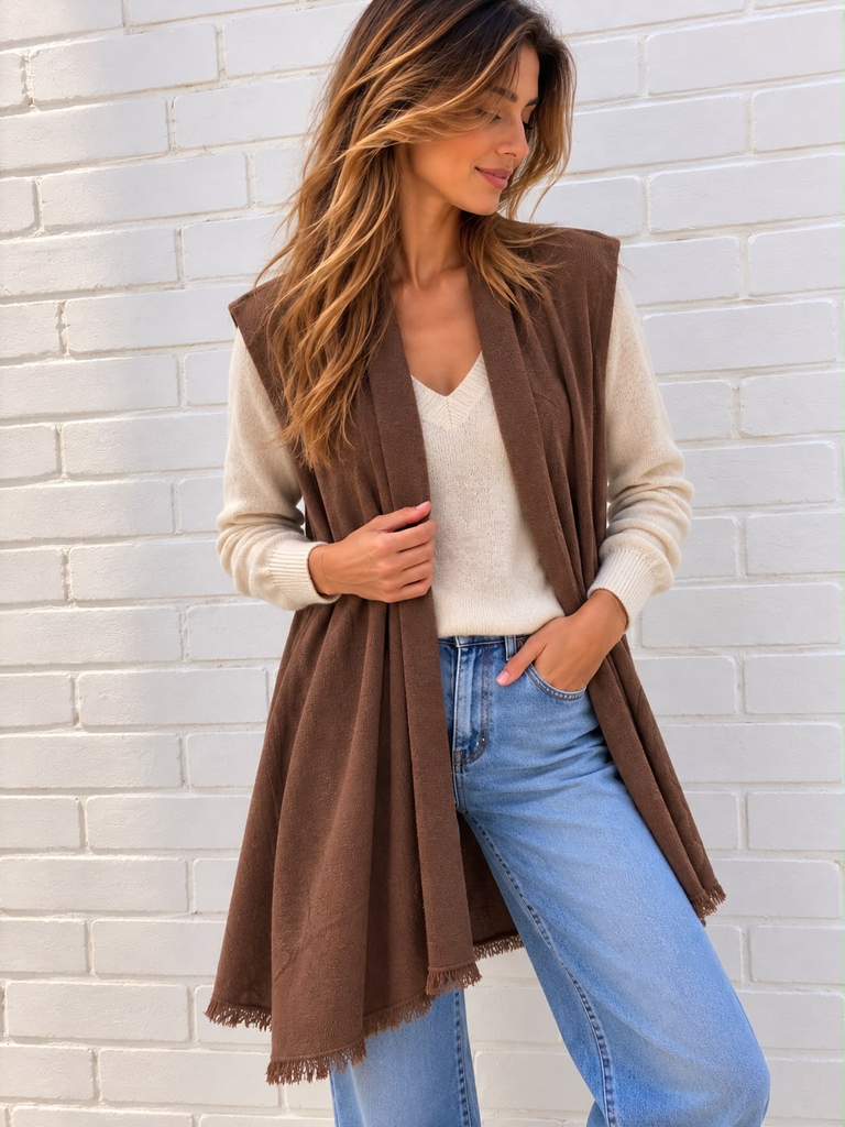 Gilet Cassandra - chocolat