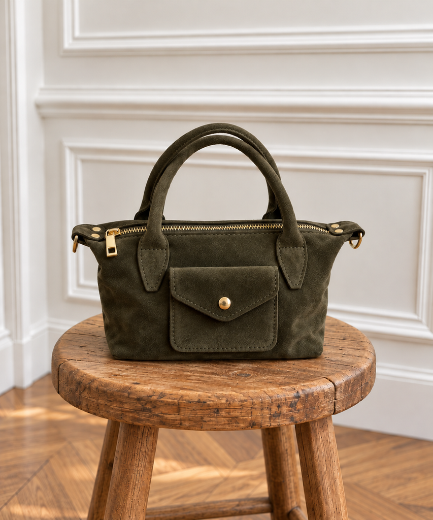 Sac Alba en daim - kaki