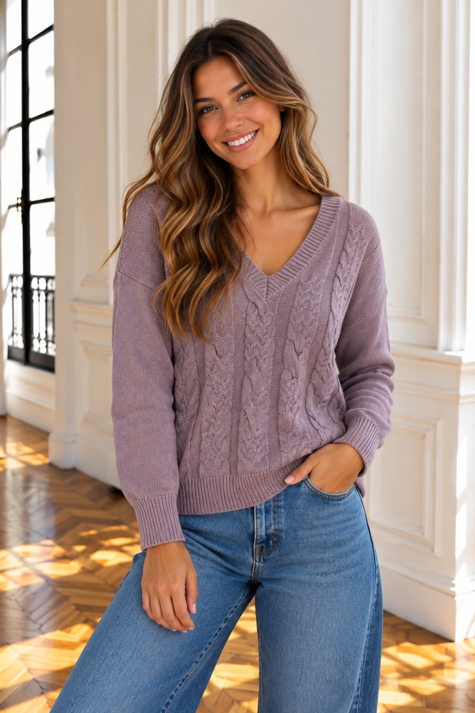 Pull Lia - mauve