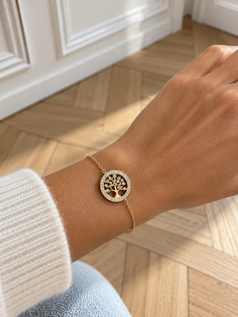 Bracelet arbre de vie - doré