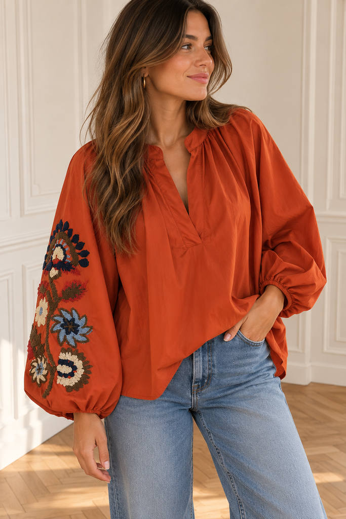 Chemise Suzette - brique