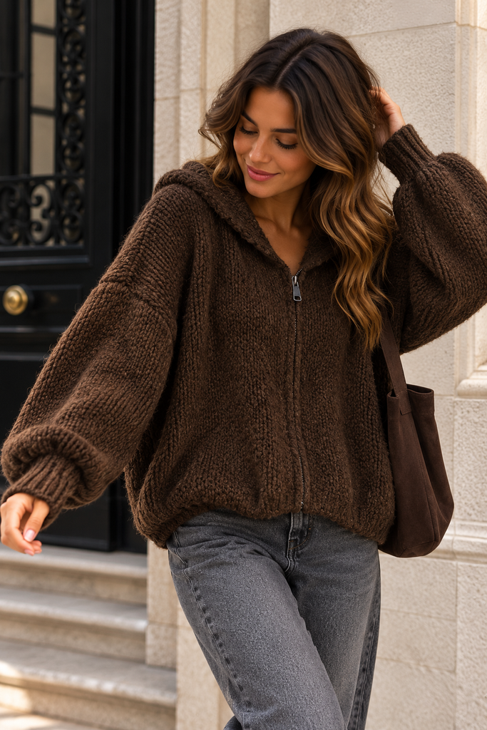 Gilet Beverly - chocolat