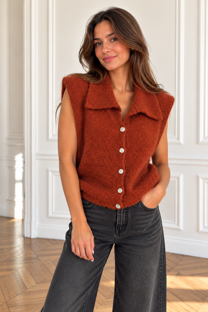 Gilet Garcia - brique