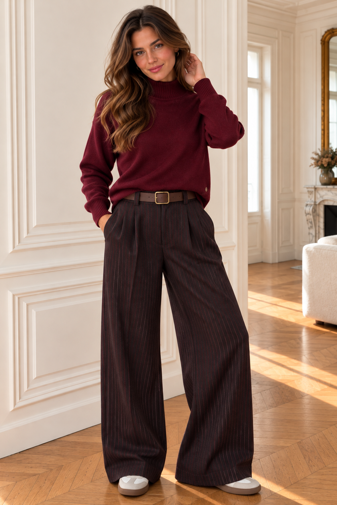 Pantalon Lilia - Bordeaux