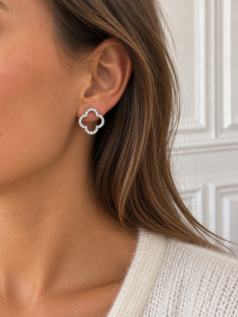 Boucles d’oreilles Harpelina - argenté