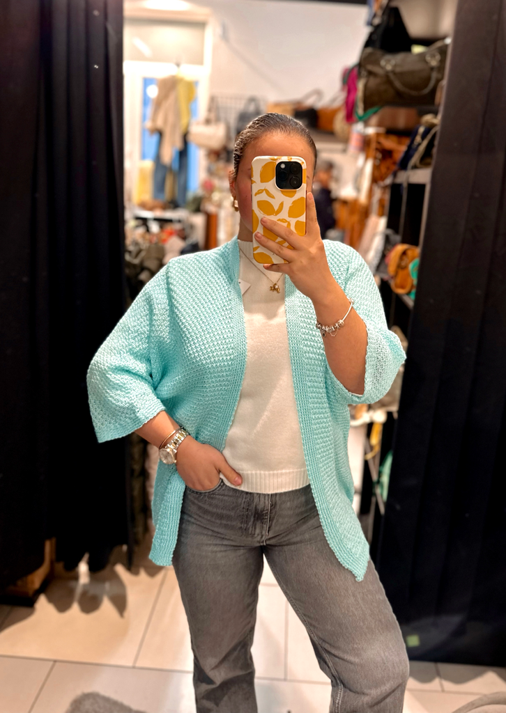Gilet turquoise 