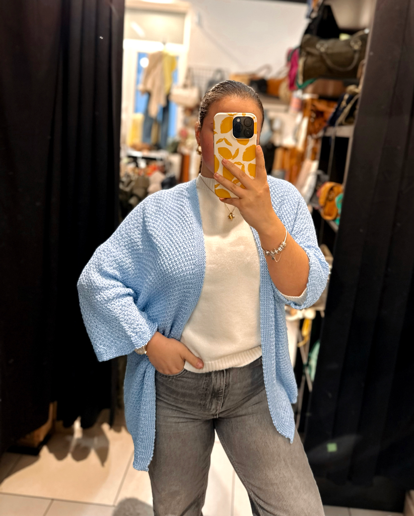 Gilet bleu ciel 