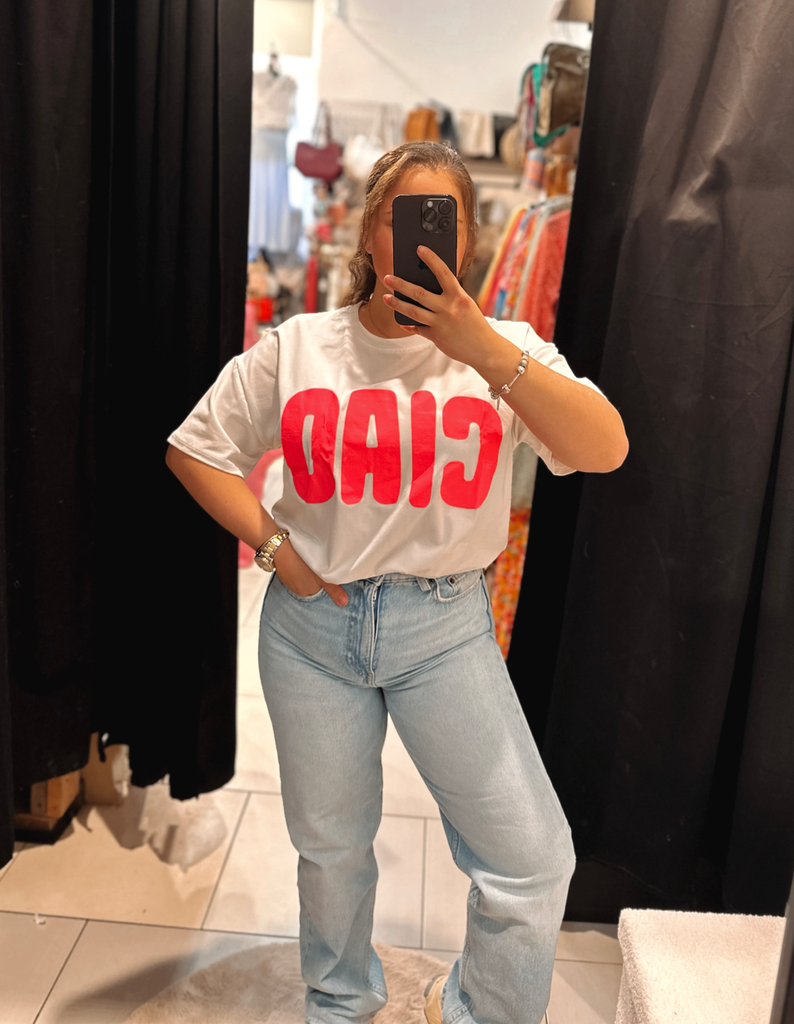 T-shirt CIAO blanc 