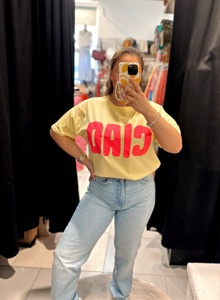 T-shirt CIAO jaune