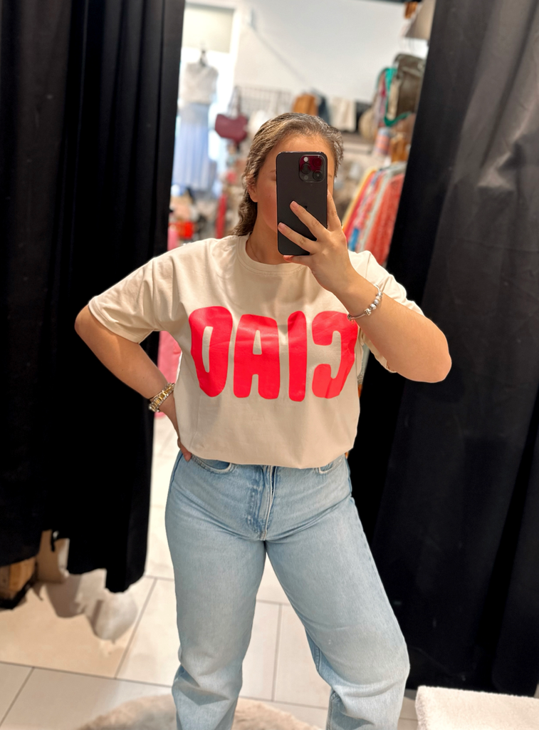 T-shirt CIAO beige
