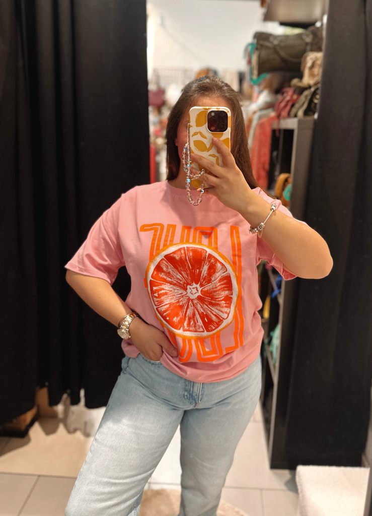 T-shirt lemon rose