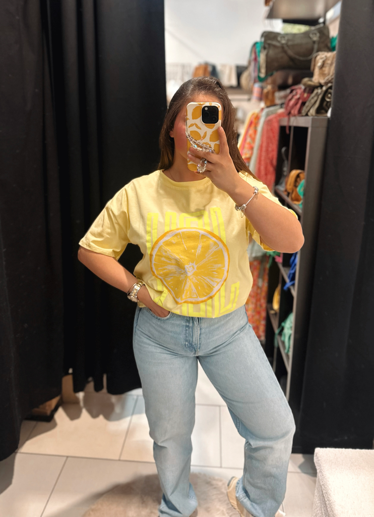 T-shirt lemon jaune