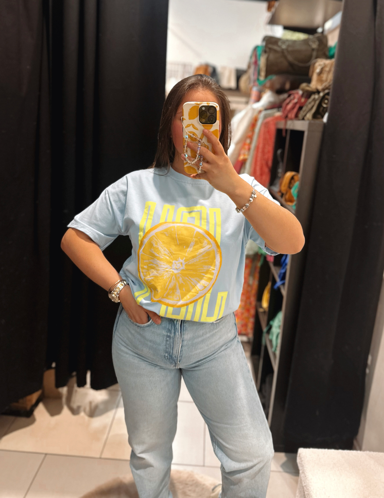 T-shirt lemon bleu