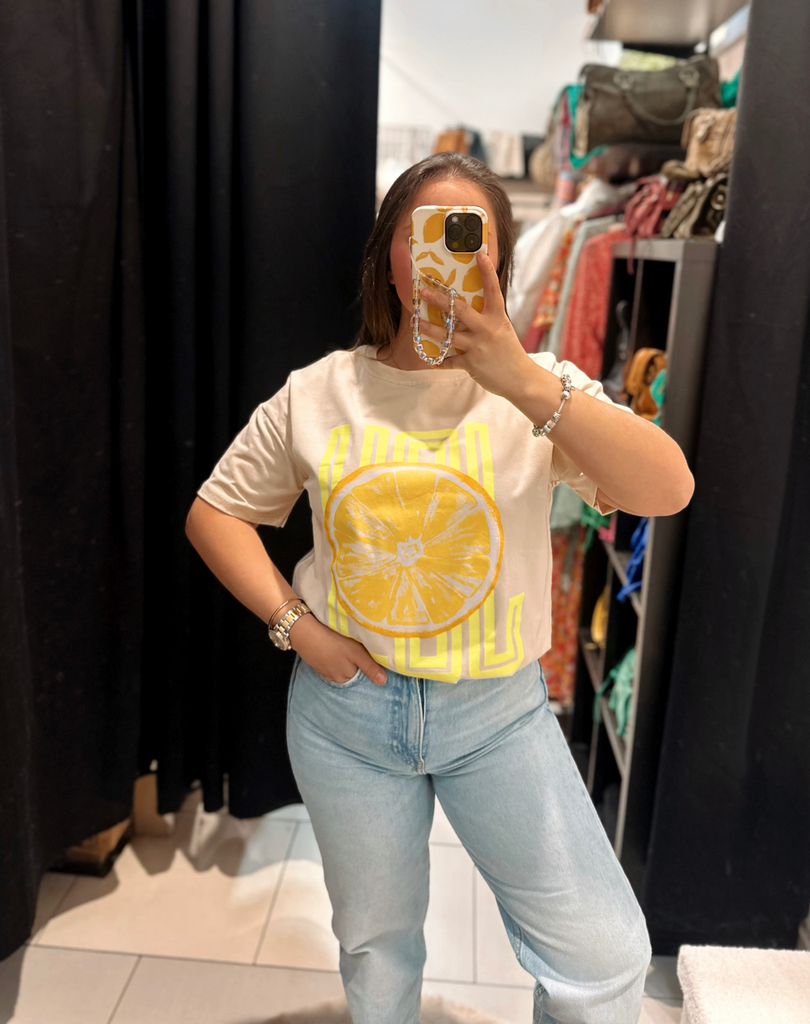 T-shirt lemon beige