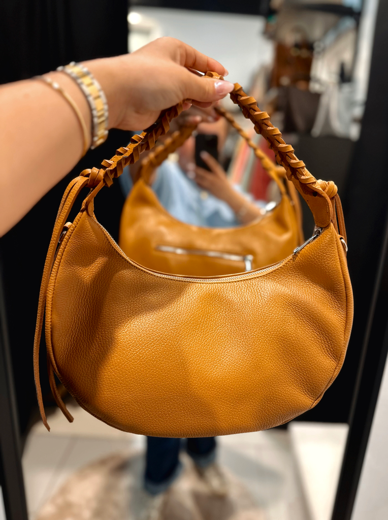 Sac en cuir camel
