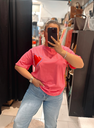 T-shirt Love fushia