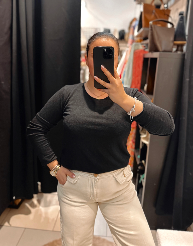 Basic noir col rond