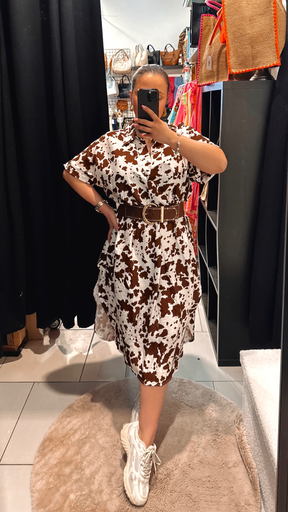 Robe imprimé vache 