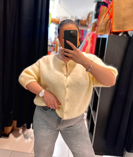 Gilet jaune pâle
