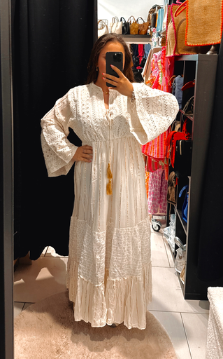 Robe bohème blanche