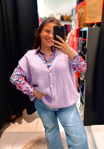 Gilet lilas