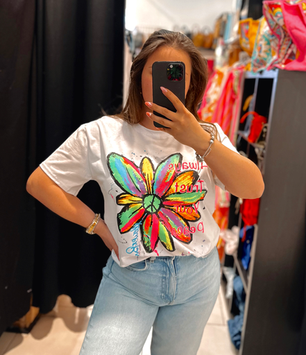 T-shirt fleur