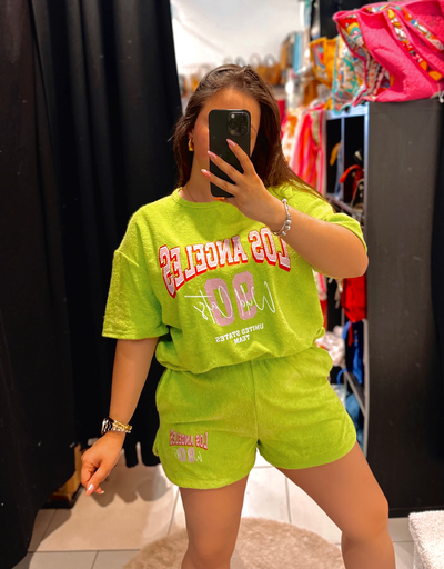 T-shirt en éponge vert 