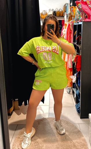 Short en éponge vert