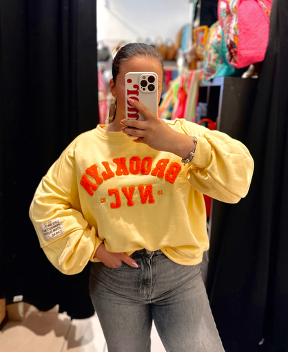 Sweat Brooklyn jaune