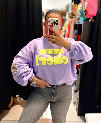 Sweat Mon chéri lilas 