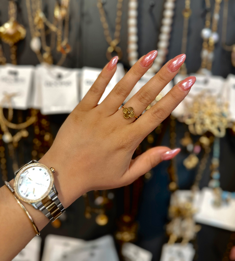 Bague Cleef dorée 