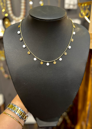 Collier Luna doré 