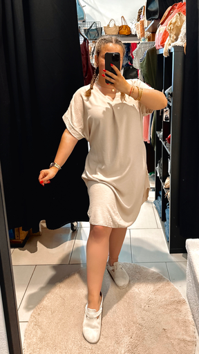 Robe beige 