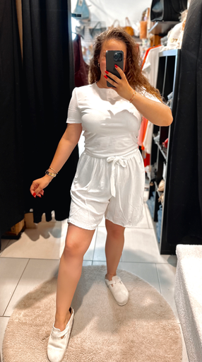 Short blanc 