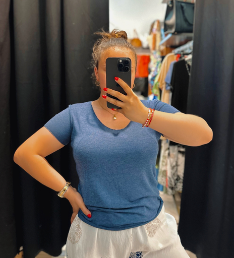 T-shirt bleu marine 