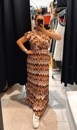 Robe Mila brique 