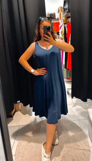 Robe Alya bleue marine