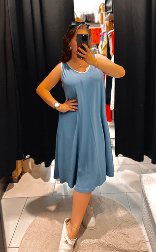 Robe Alya bleue jean 