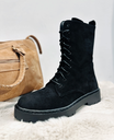 Boots à lacets noir