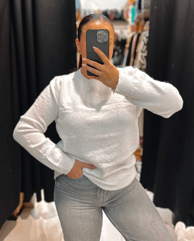 Pull Giulia blanc